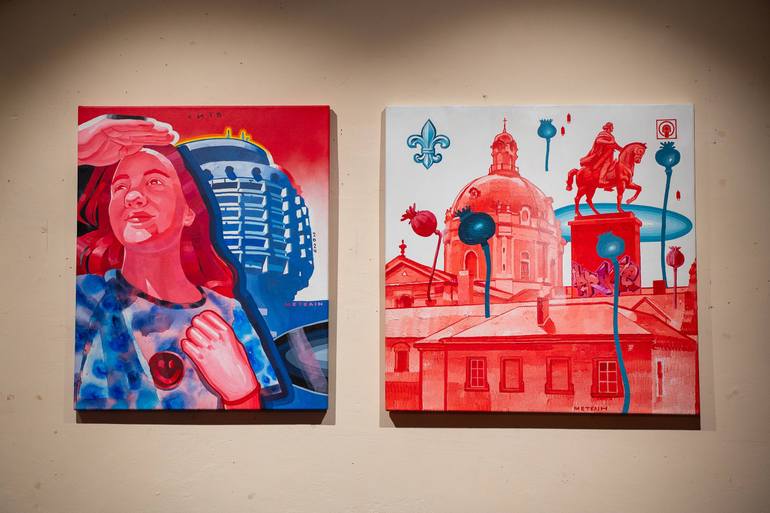 Original Conceptual Architecture Painting by Denys Metelin