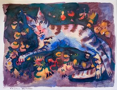 Original Expressionism Animal Paintings by Varvara Kurakina