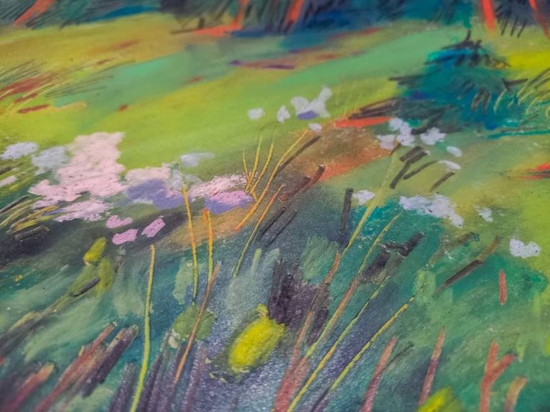 Original Folk Nature Drawing by Varvara Kurakina