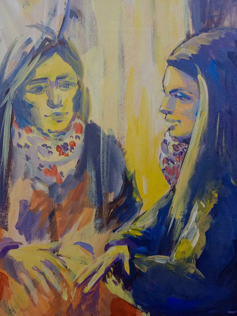 Original Women Painting by Varvara Kurakina