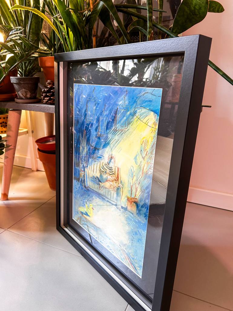 Original Fauvism Home Drawing by Varvara Kurakina