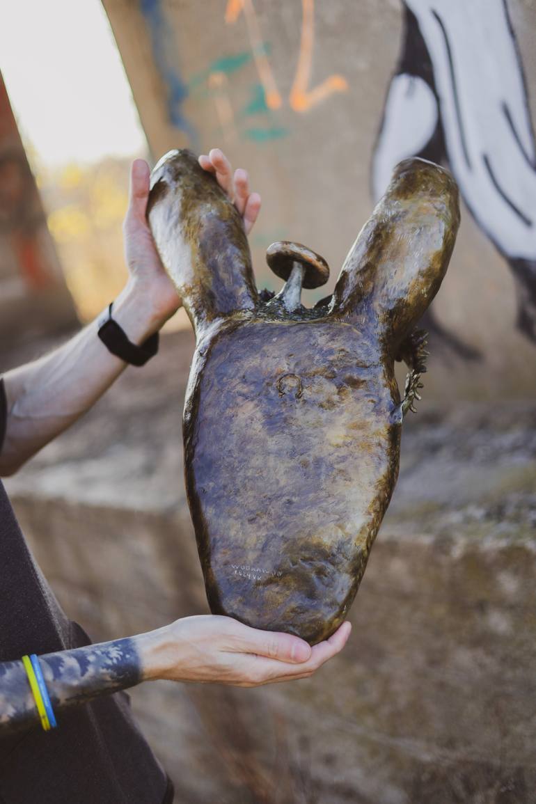 Original Art Nouveau Animal Sculpture by Varvara Kurakina
