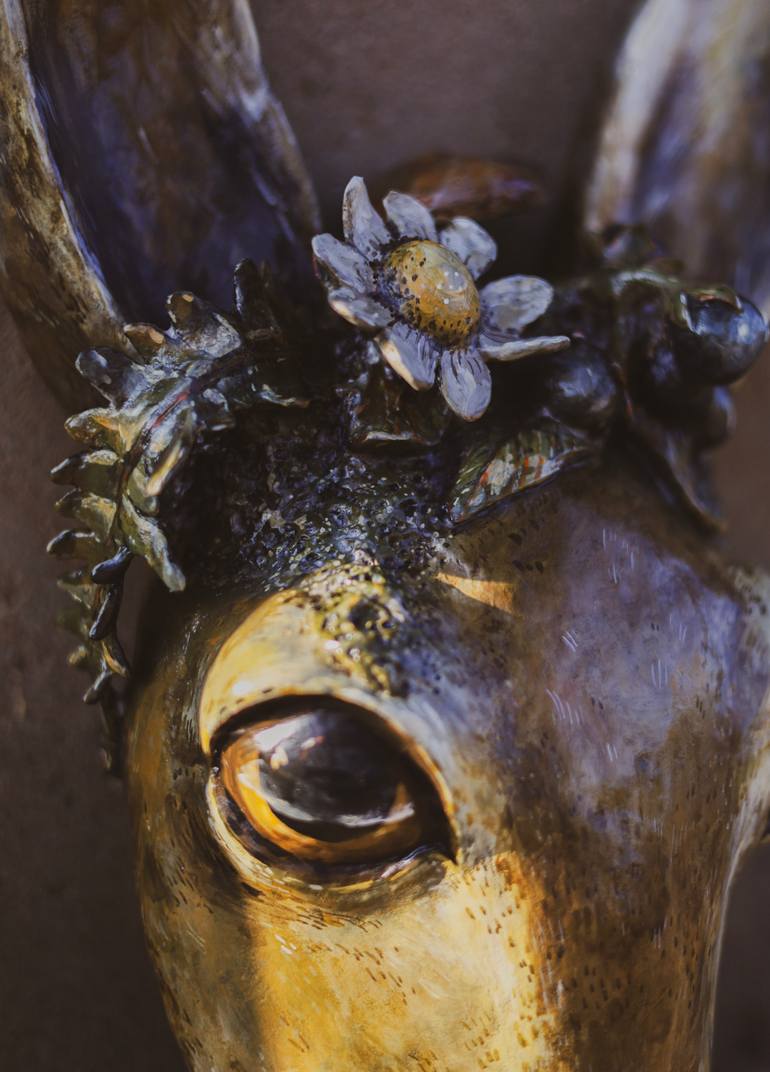 Original Art Nouveau Animal Sculpture by Varvara Kurakina