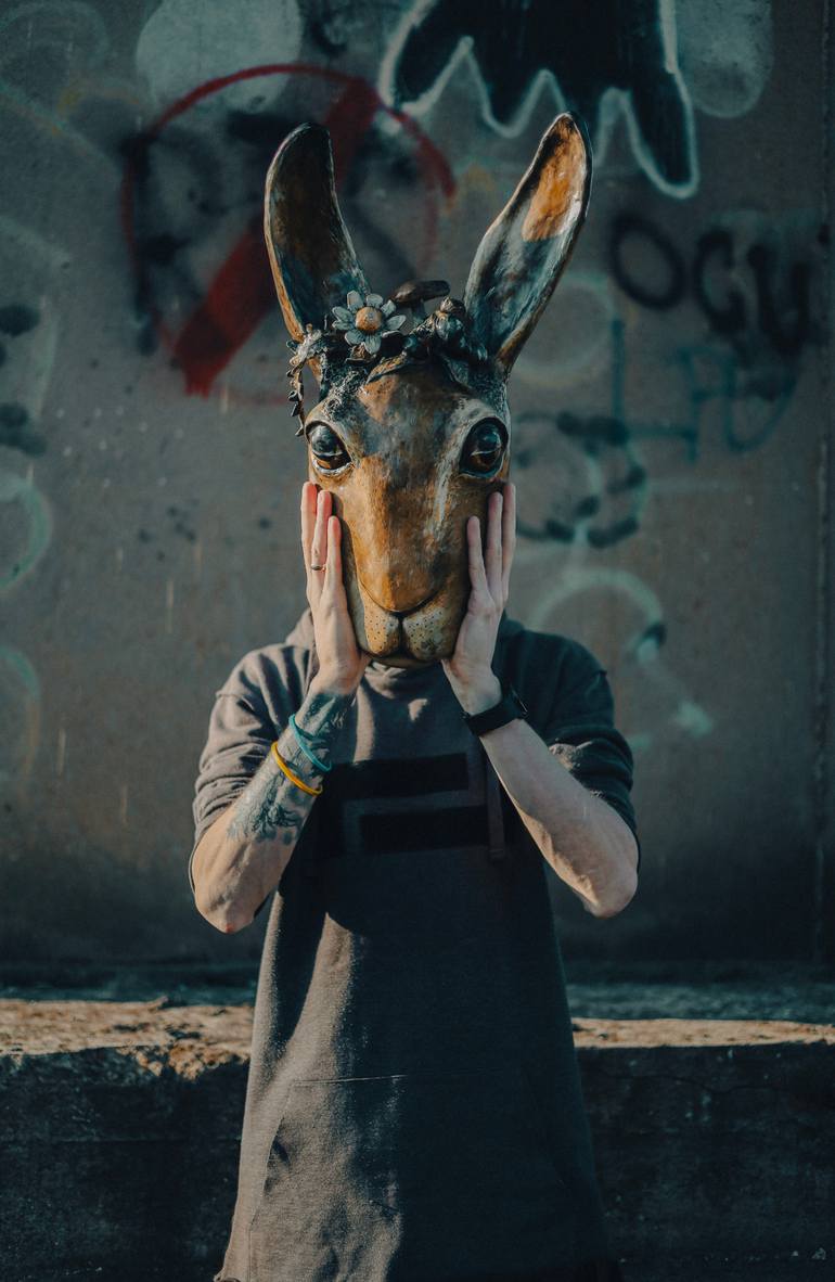 Original Art Nouveau Animal Sculpture by Varvara Kurakina