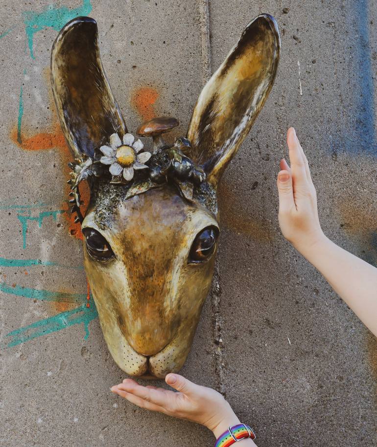 Original Art Nouveau Animal Sculpture by Varvara Kurakina