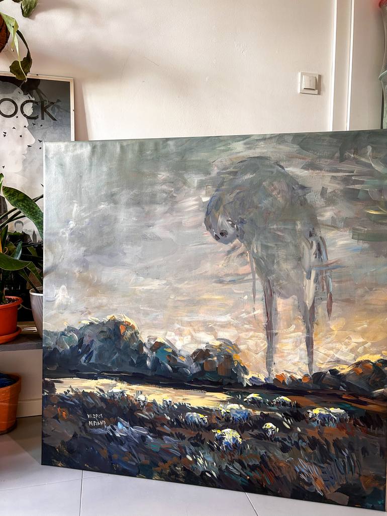 Original Expressionism Landscape Painting by Varvara Kurakina