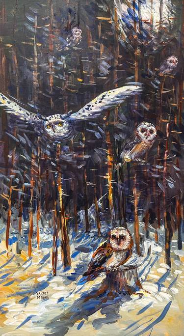 Original Contemporary Animal Painting by Varvara Kurakina