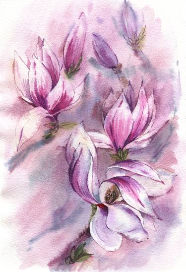 Print of Fine Art Floral Paintings by Varvara Kurakina