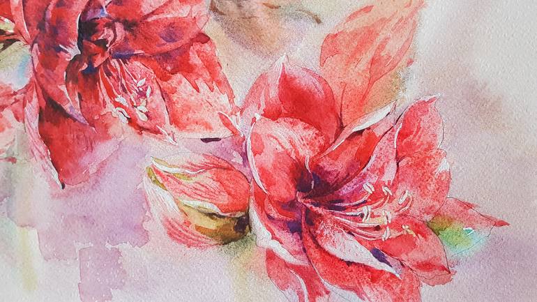 Original Floral Painting by Varvara Kurakina