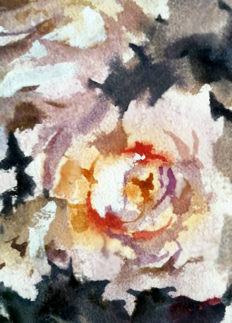 Original Expressionism Floral Painting by Varvara Kurakina