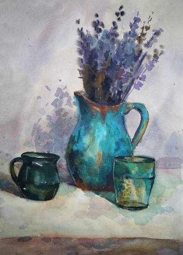 Original Fine Art Still Life Paintings by Varvara Kurakina