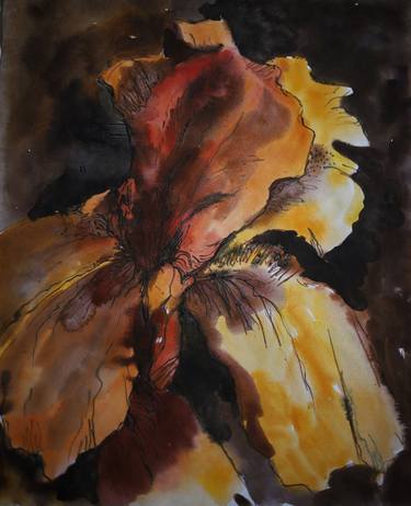 Print of Expressionism Floral Paintings by Varvara Kurakina