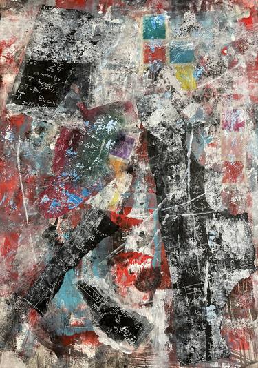 Original Abstract Expressionism Abstract Collage by marc garrison