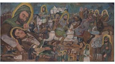 Original Documentary Religious Painting by Sherry Yadegari