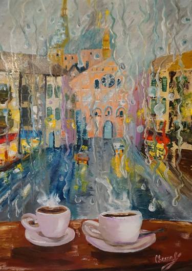 Print of Impressionism Cities Paintings by svetlana lyons