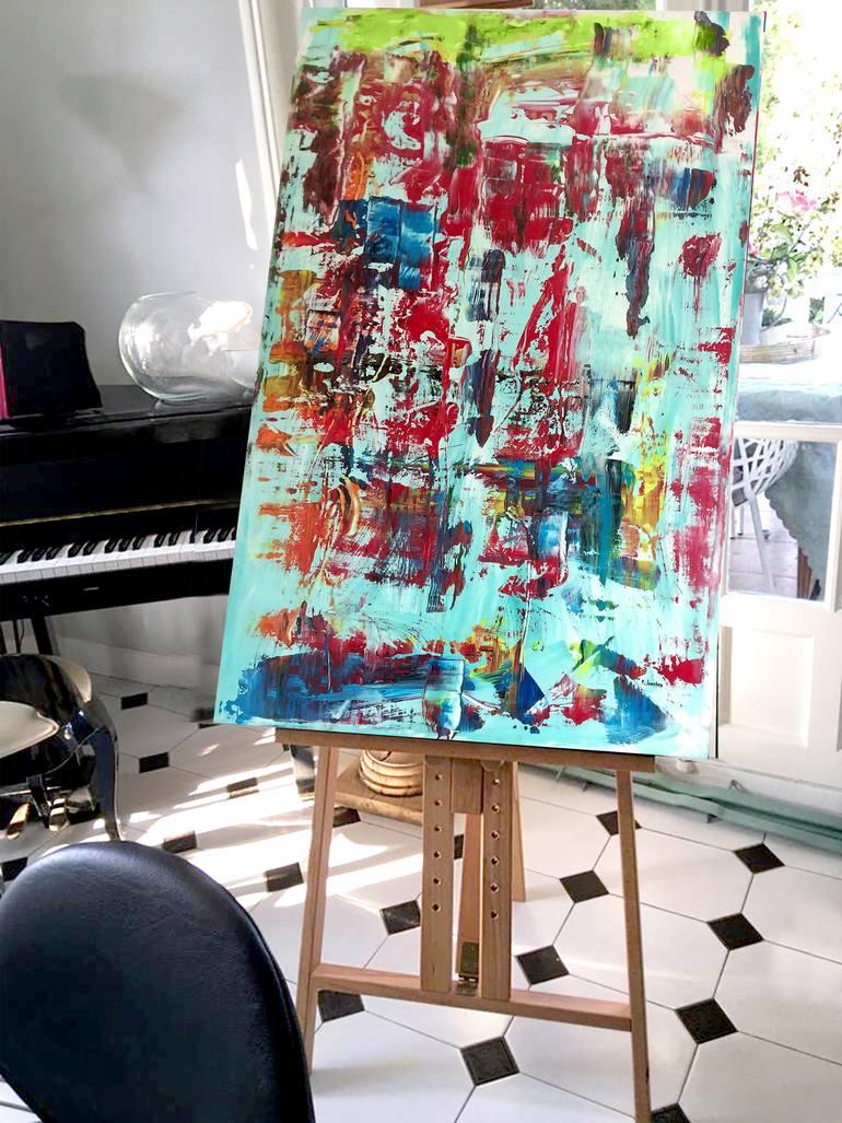 Original Abstract Expressionism Abstract Painting by Patrick Joosten