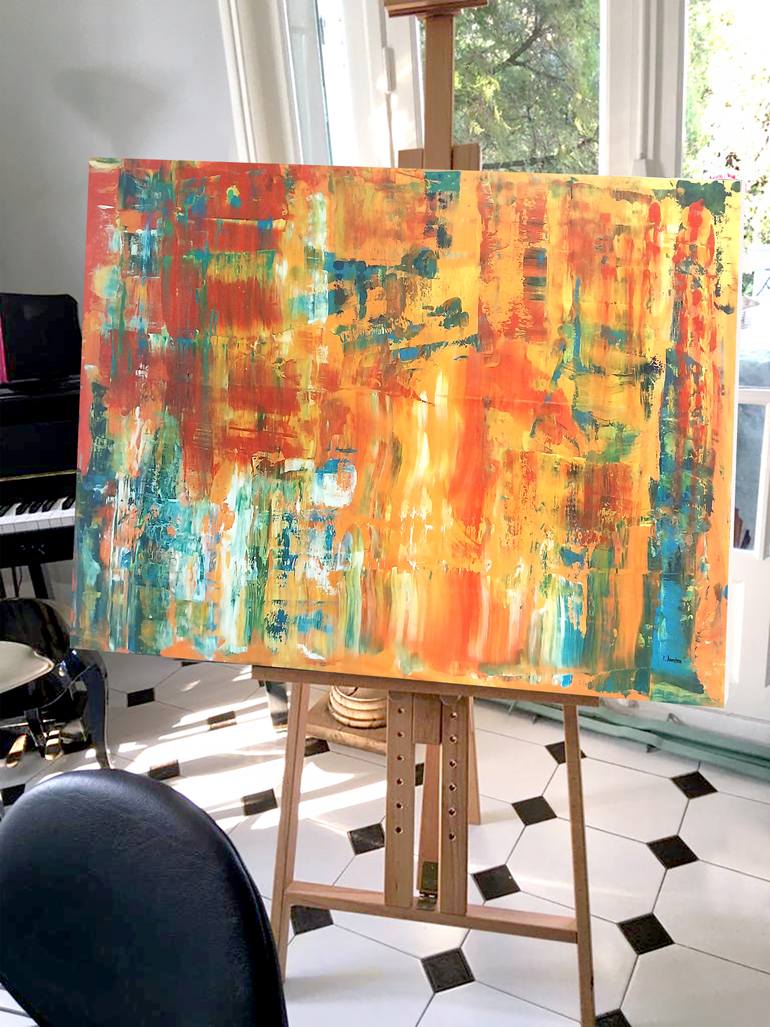 Original Abstract Expressionism Abstract Painting by Patrick Joosten