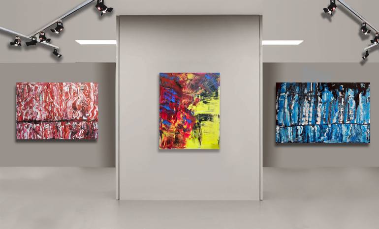 Original Abstract Expressionism Abstract Painting by Patrick Joosten
