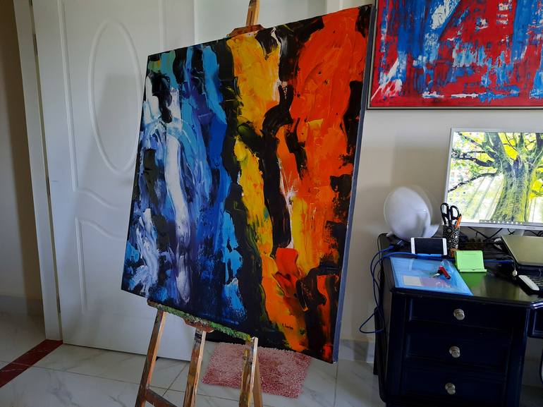 Original Abstract Painting by patrick Joosten