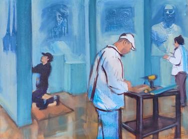 Original Contemporary People Mixed Media by Frederick Hurd