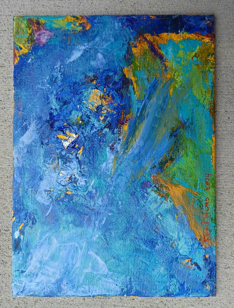 Original Abstract Expressionism Abstract Painting by Frederick Hurd