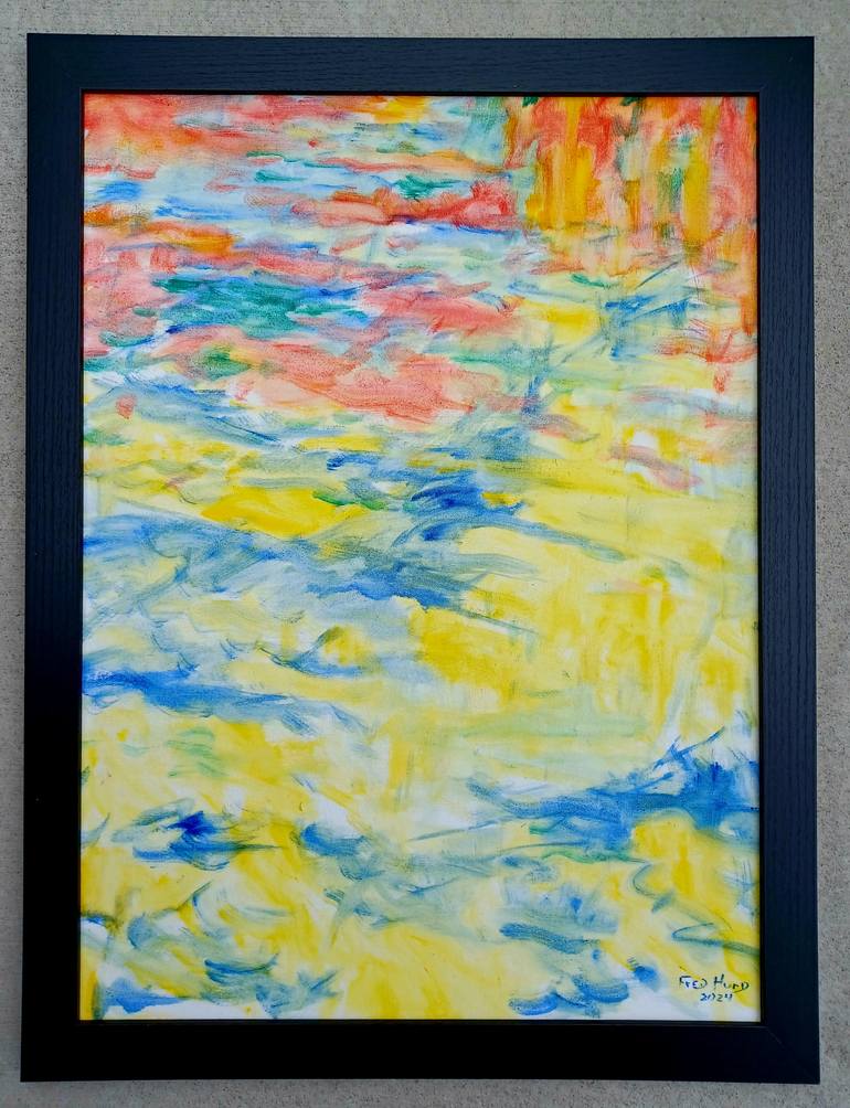 Original Painterly Abstraction Abstract Painting by Frederick Hurd
