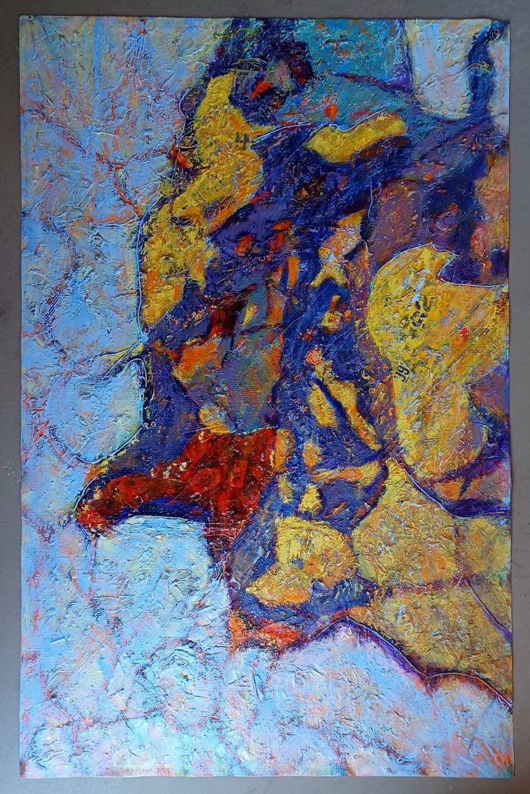 Original Abstract Expressionism Water Painting by Frederick Hurd