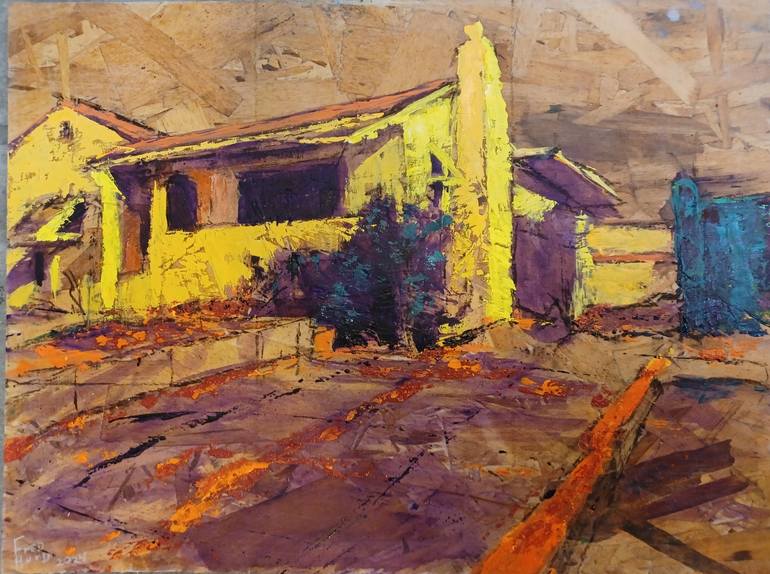 Original Impressionism Home Painting by Frederick Hurd