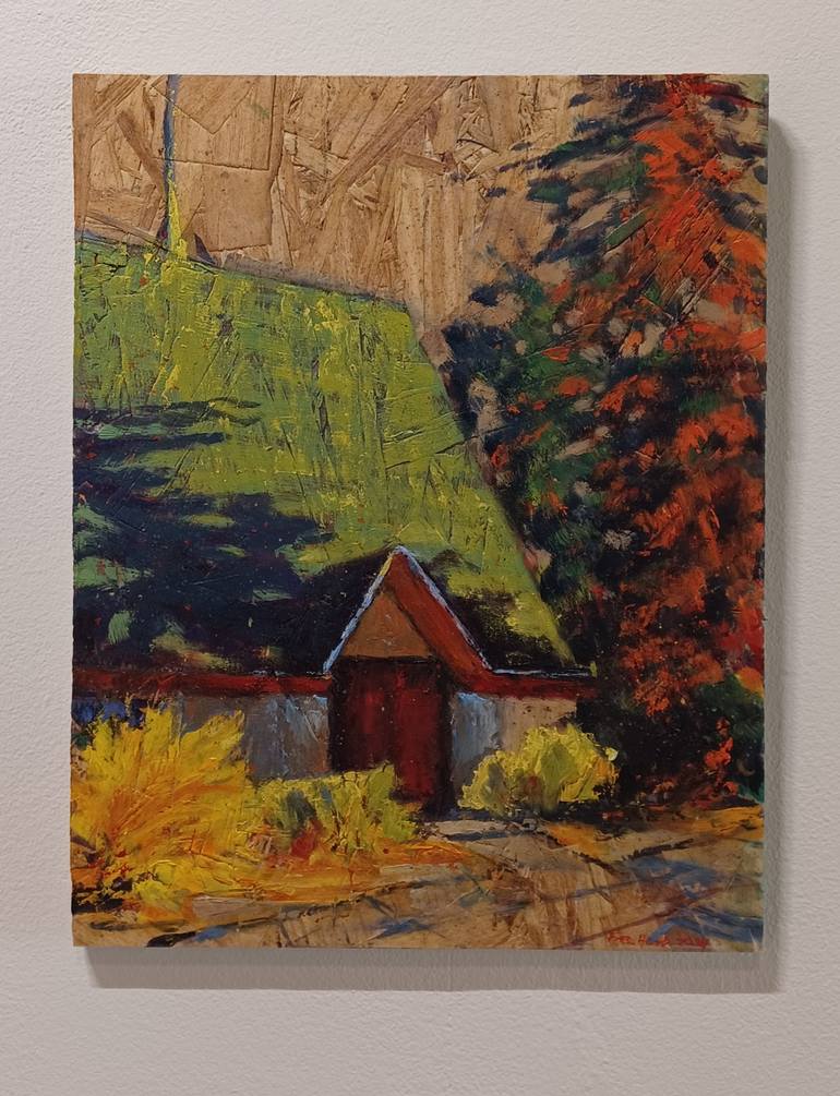 Original Contemporary Architecture Painting by Frederick Hurd