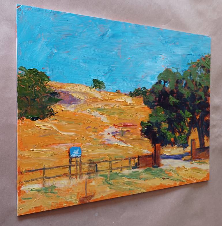 Original Impressionism Landscape Painting by Frederick Hurd