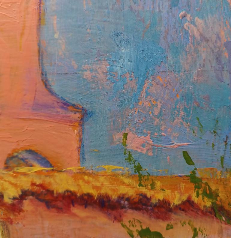 Original Documentary Architecture Painting by Frederick Hurd