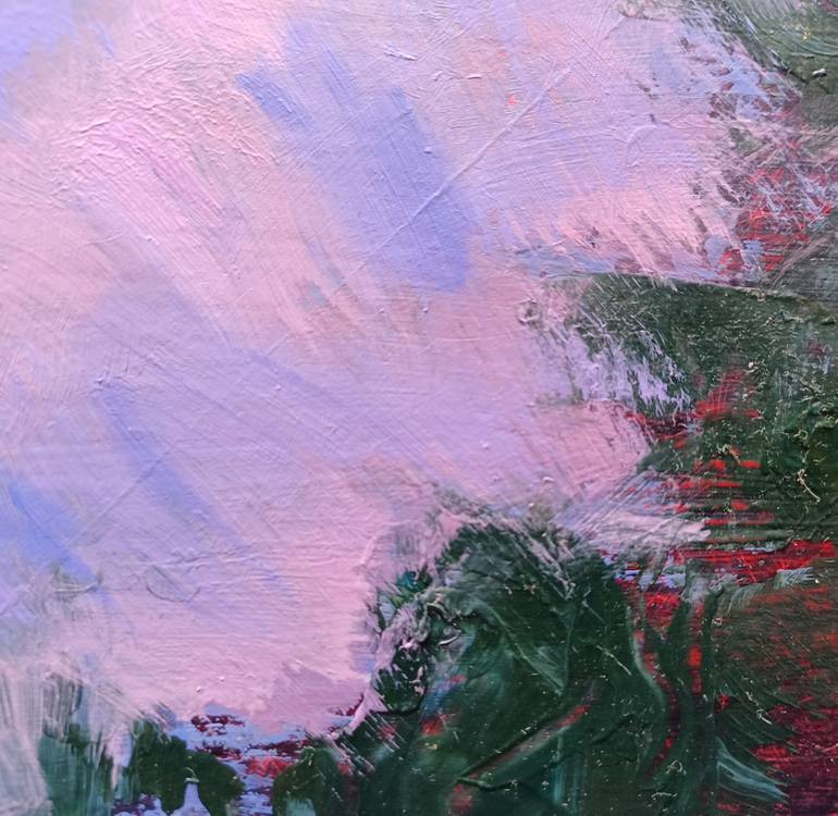 Original Impressionism Landscape Painting by Frederick Hurd