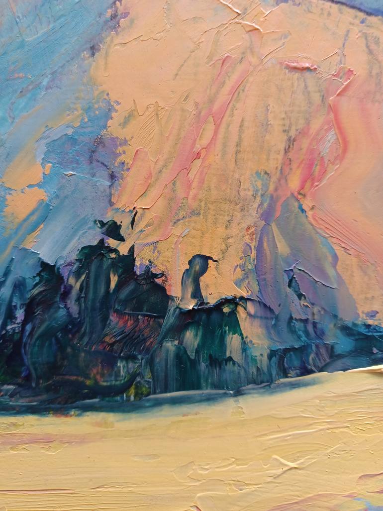 Original Impressionism Landscape Painting by Frederick Hurd