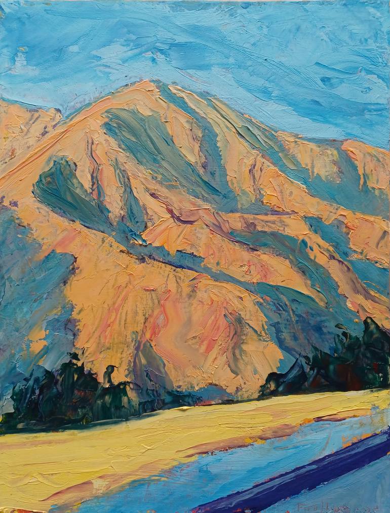 Original Impressionism Landscape Painting by Frederick Hurd