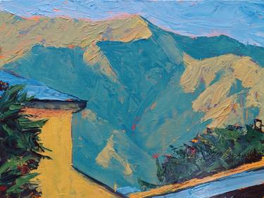 Original Impressionism Landscape Painting by Frederick Hurd