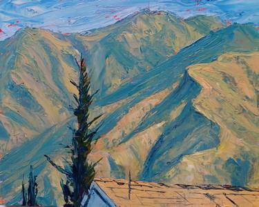 Original Impressionism Landscape Painting by Frederick Hurd