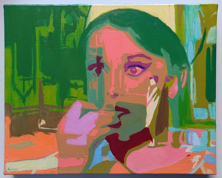 Original Contemporary Women Painting by Frederick Hurd