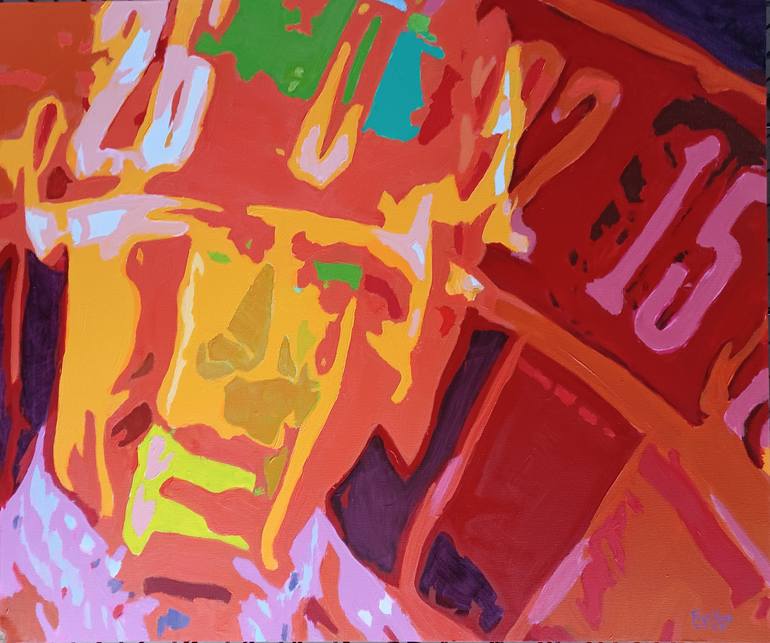 Original Abstract Cinema Painting by Frederick Hurd