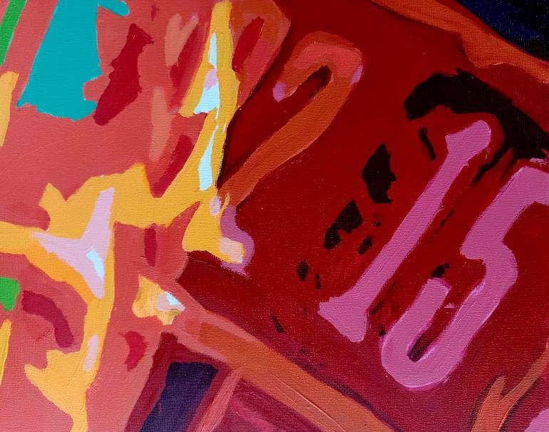 Original Abstract Cinema Painting by Frederick Hurd