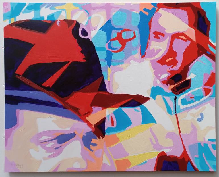 Original Pop Art Cinema Painting by Frederick Hurd