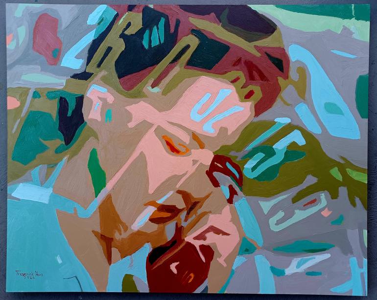 Original Pop Art Science/Technology Painting by Frederick Hurd