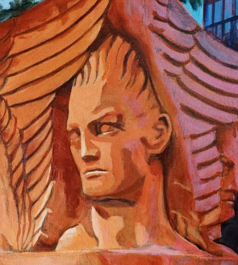 Original Art Deco Fantasy Painting by Frederick Hurd