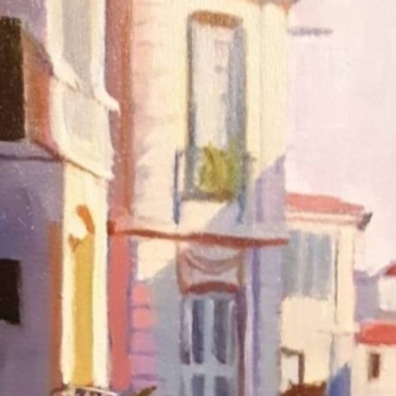 Original Documentary Cities Painting by Frederick Hurd
