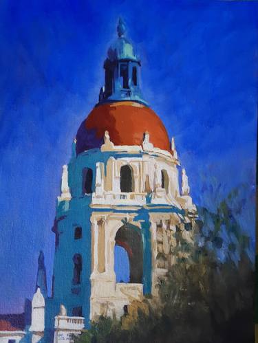 Original Documentary Cities Paintings by Frederick Hurd