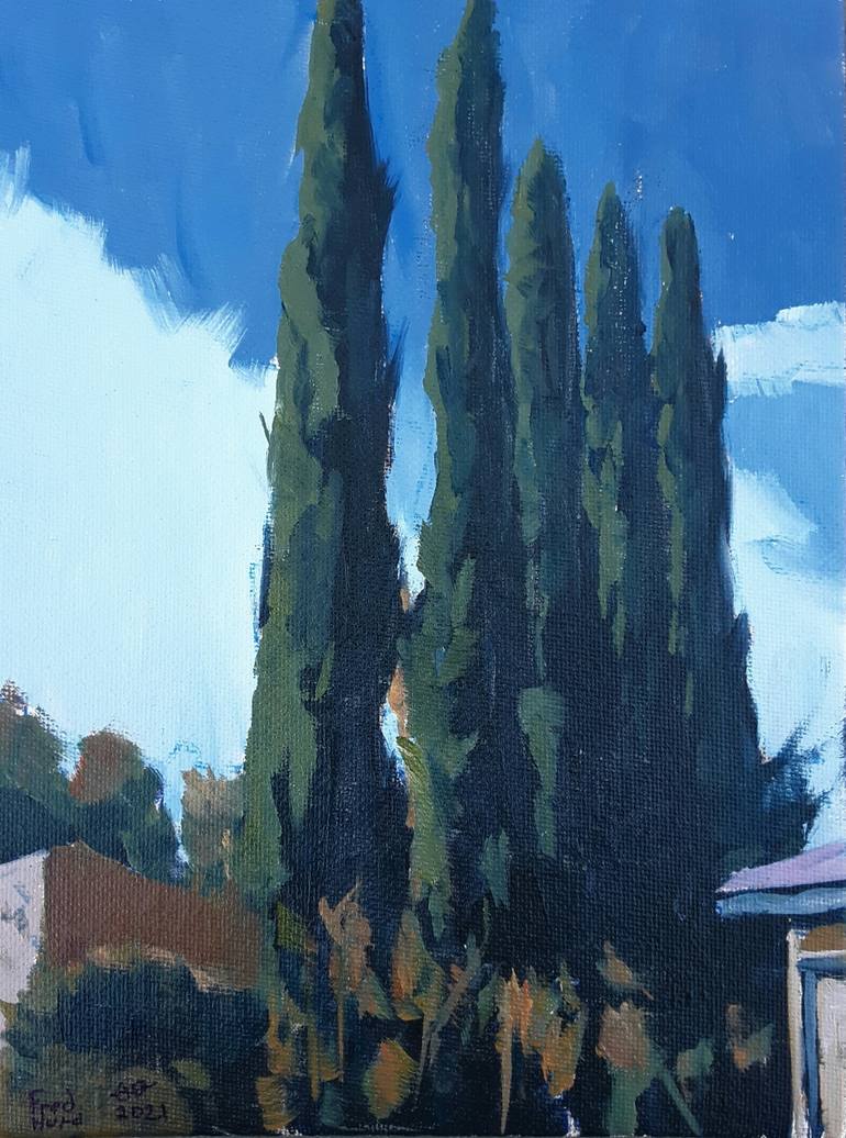 Print of Documentary Tree Paintings by Frederick Hurd