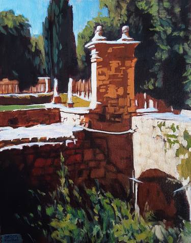 Original Documentary Garden Paintings by Frederick Hurd