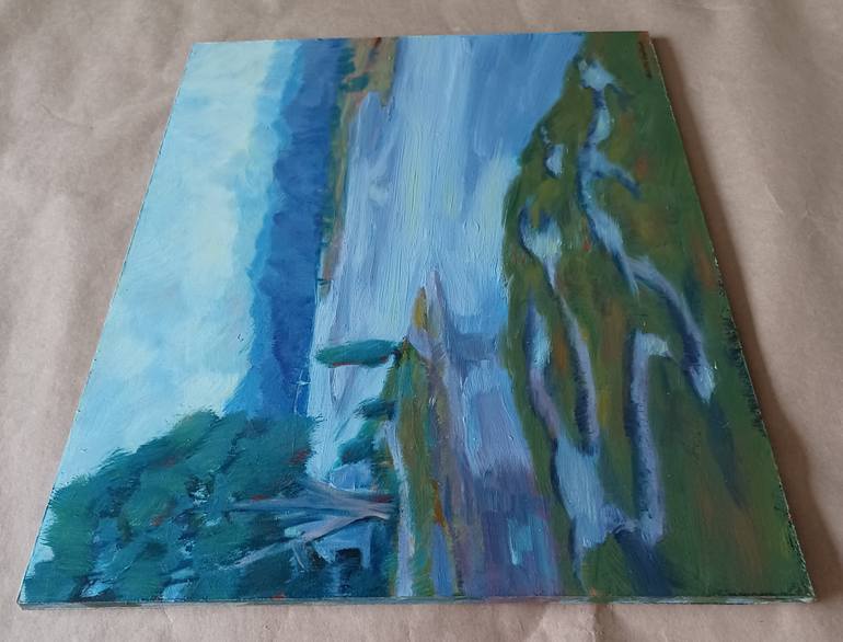 Original Documentary Landscape Painting by Frederick Hurd