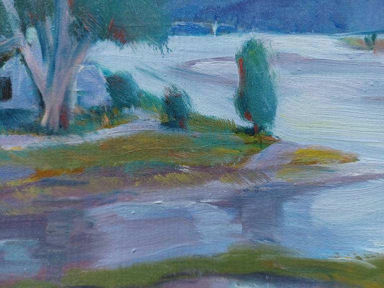 Original Documentary Landscape Painting by Frederick Hurd