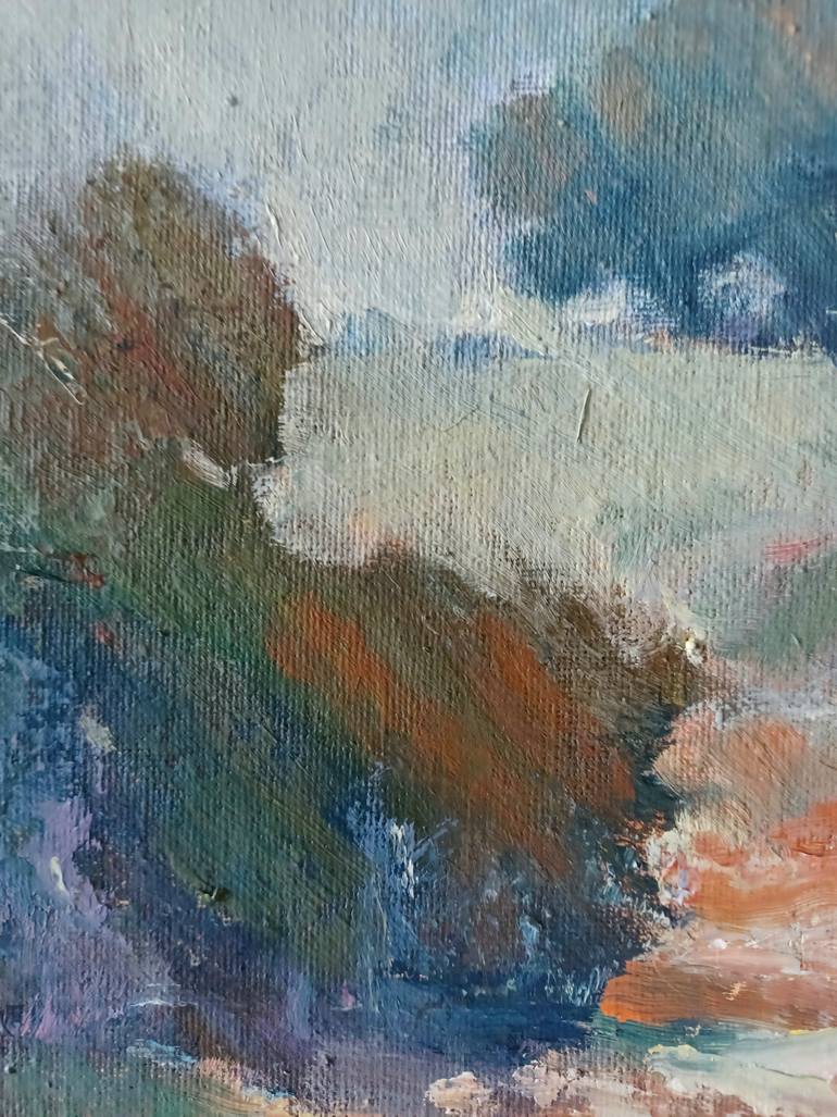 Original Documentary Landscape Painting by Frederick Hurd