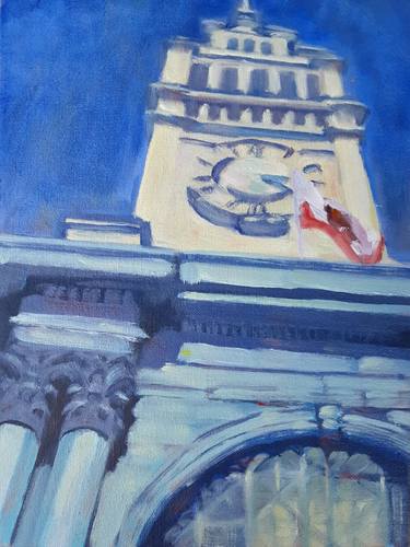Original Expressionism Architecture Paintings by Frederick Hurd